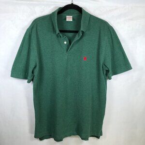 Brooks Brothers Men Shirt MEDIUM Performance Polo Original Fit Green Short SL